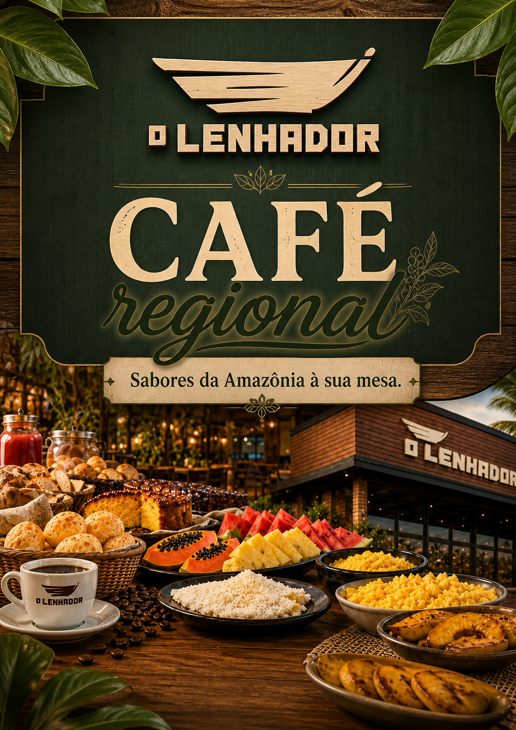 Café regional O Lenhador — Sabores da Amazônia à sua mesa
